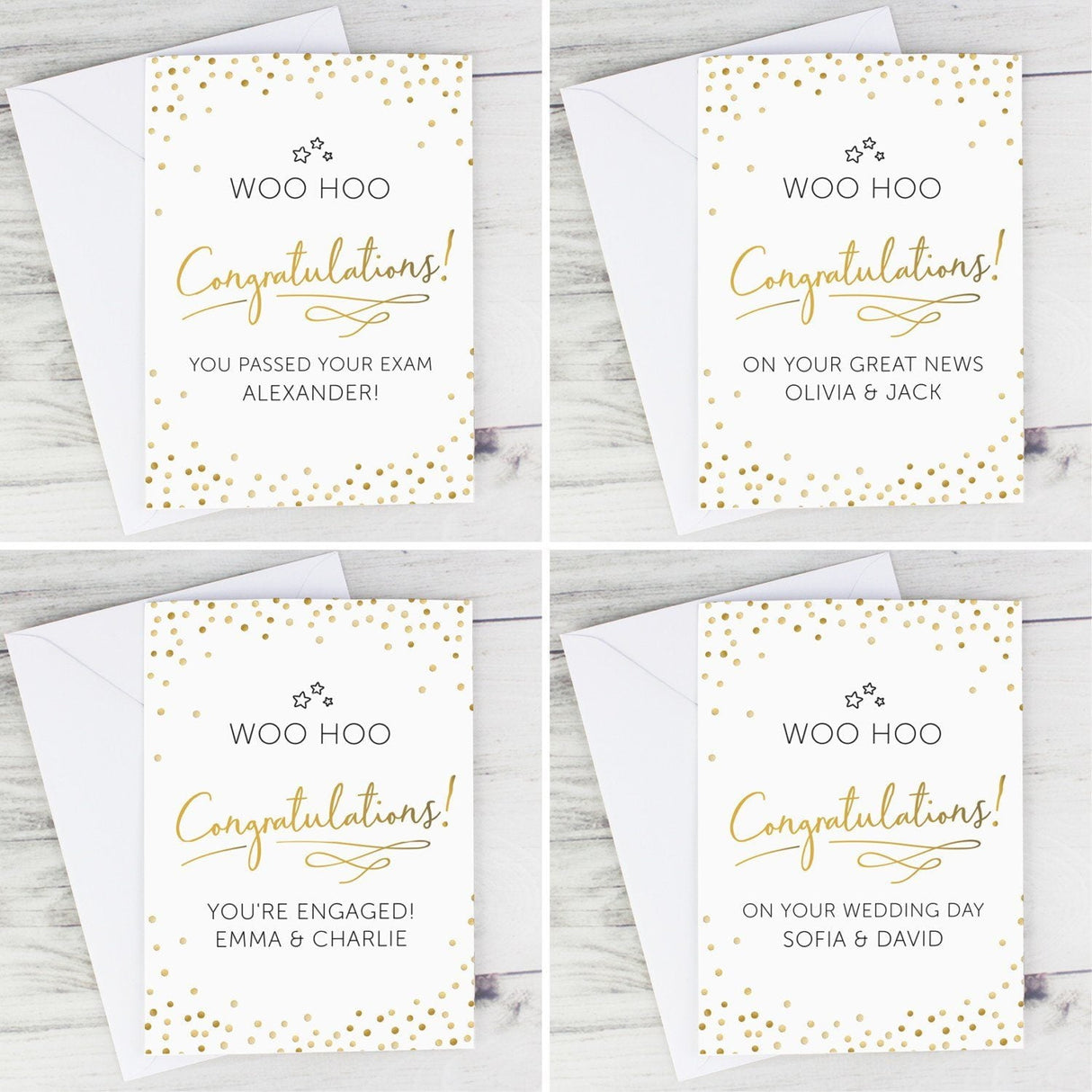 Personalised Congratulations Card: 2 - Greeting Cards By Gift Moments