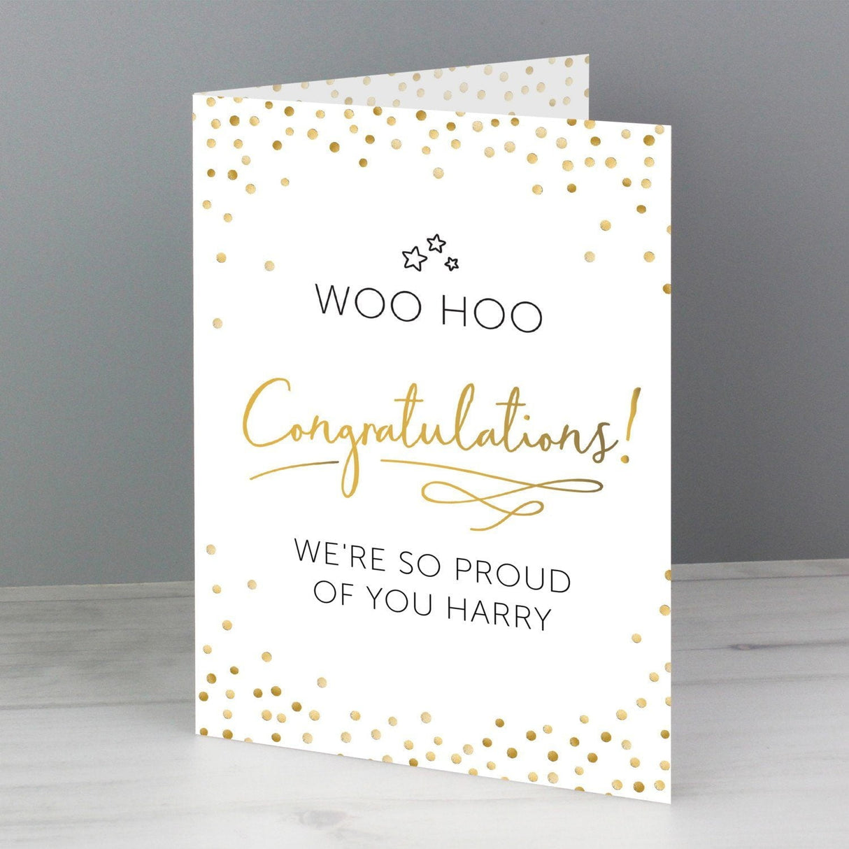 Personalised Congratulations Card: 1 - Greeting Cards By Gift Moments