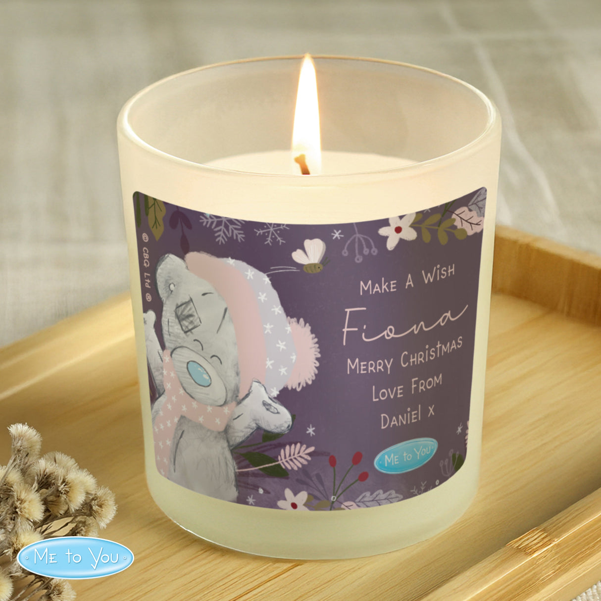 Personalised Me to You Cosy Winter Candle Jar - Shop Candles At Gift Moments - 3