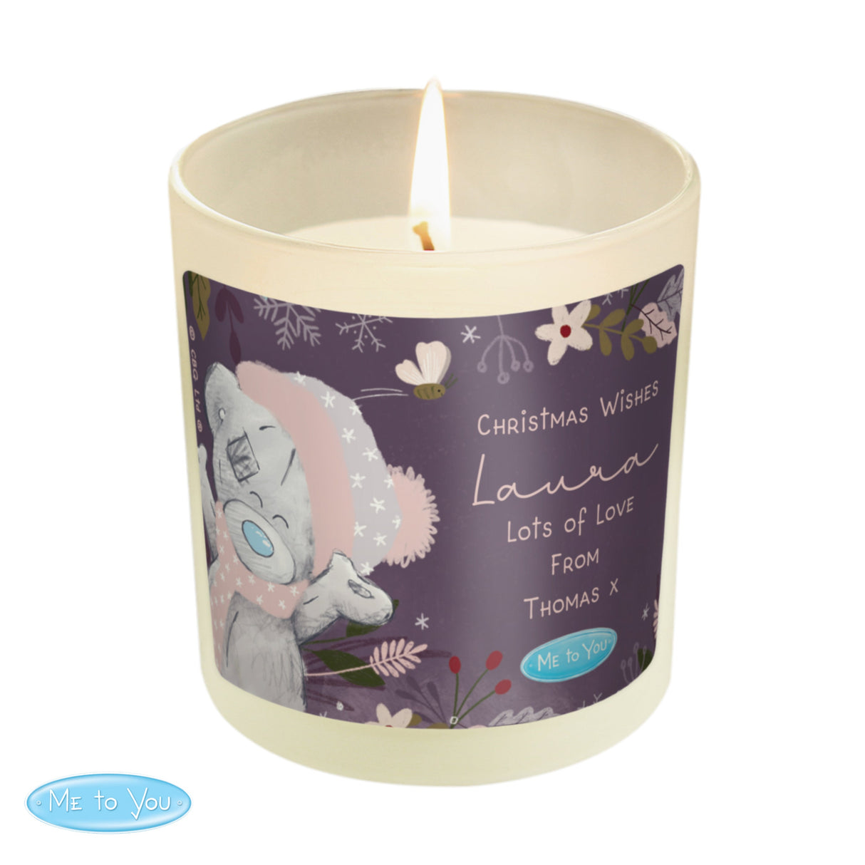 Personalised Me to You Cosy Winter Candle Jar - Shop Candles At Gift Moments - 5