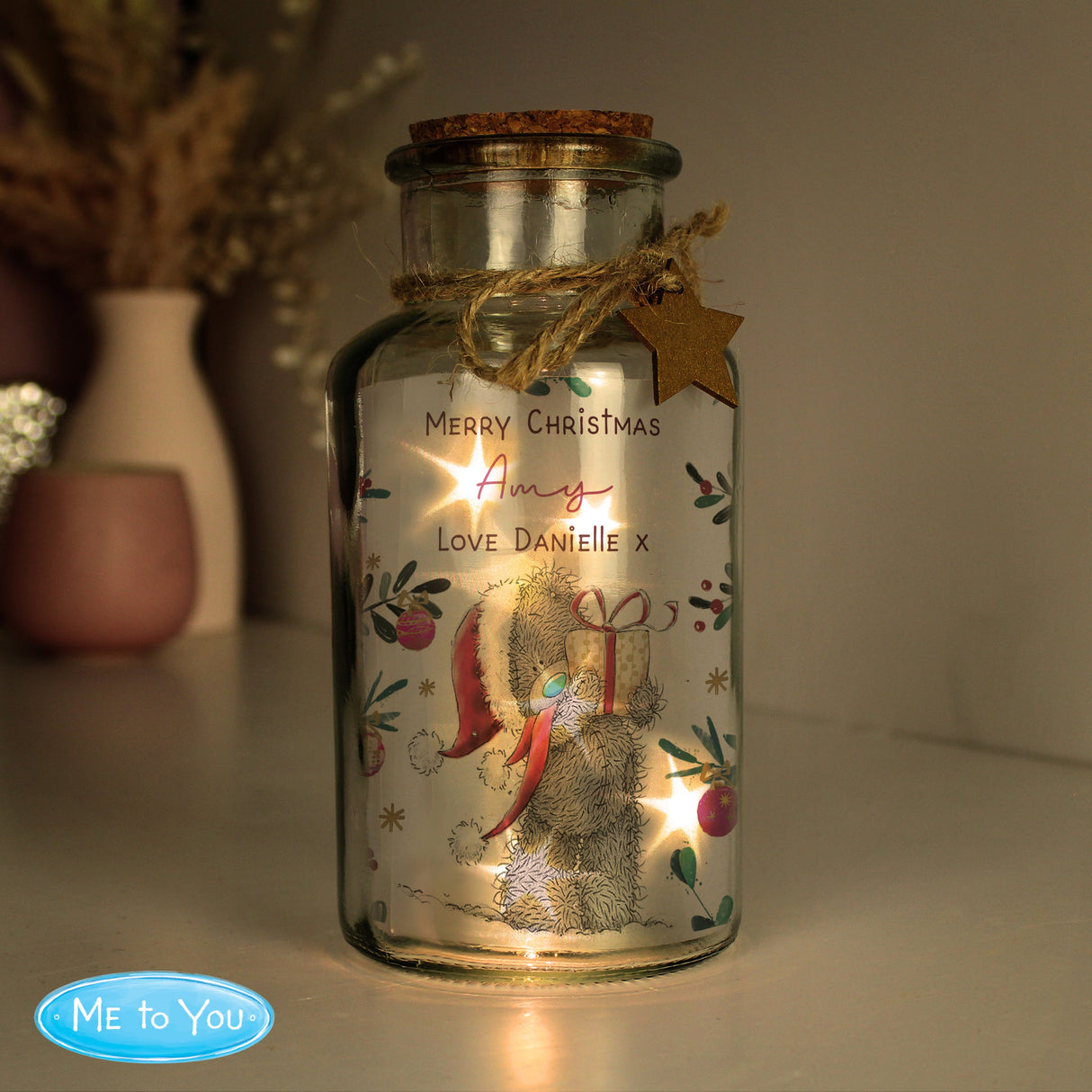 Personalised Me to You Cosy Winter Led Jar: 2 - LED Lighting