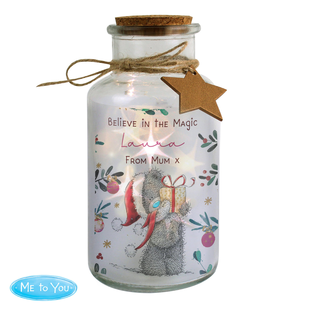 Personalised Me to You Cosy Winter Led Jar: 5 - LED Lighting