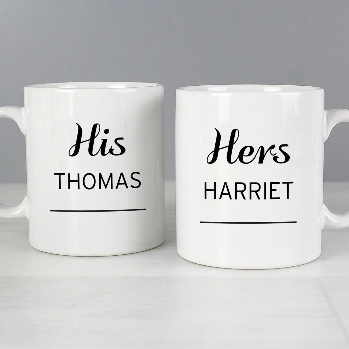 Personalised Couples Mug Set: 1 - Mugs By Gift Moments