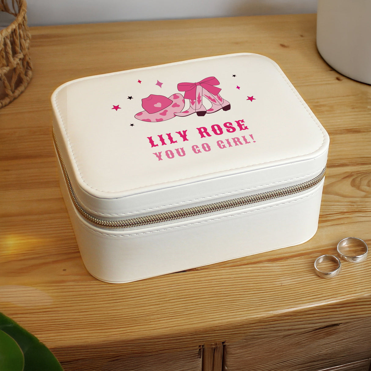 Personalised Cowgirl Travel Jewellery Box: 3 - Jewellery Boxes By Gift Moments
