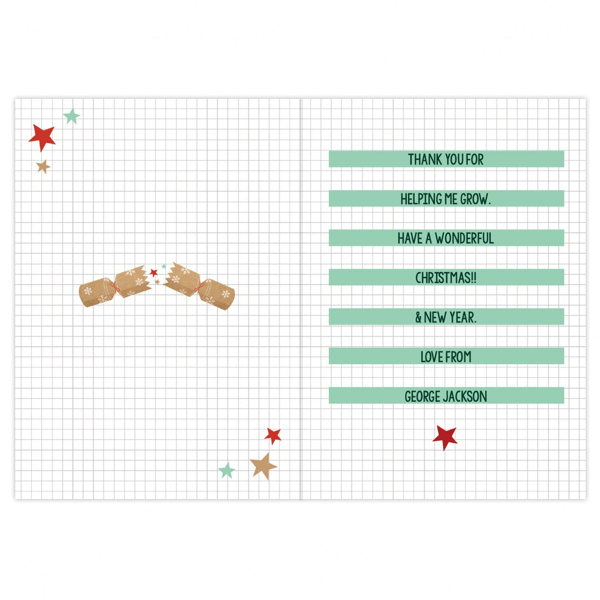 Personalised Cracking Teacher Card: 4 - Greeting Cards By Gift Moments