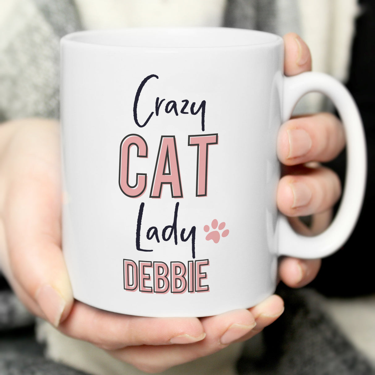 Personalised Crazy Cat Lady Mug: 3 - Mugs By Gift Moments