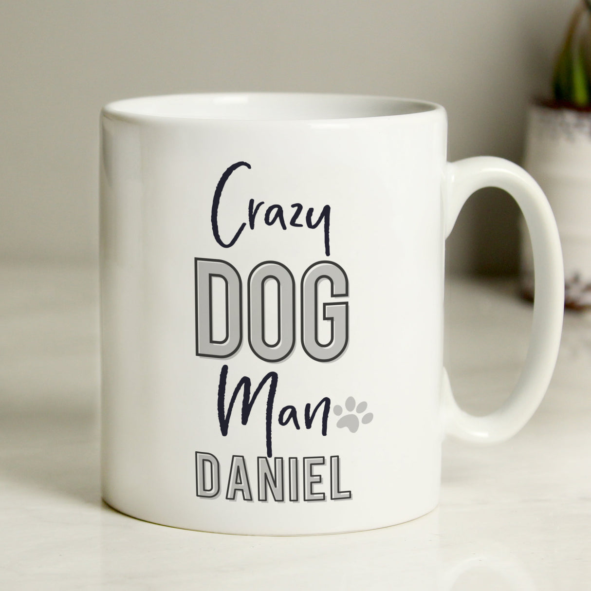 Personalised Crazy Dog Man Mug: 2 - Mugs By Gift Moments