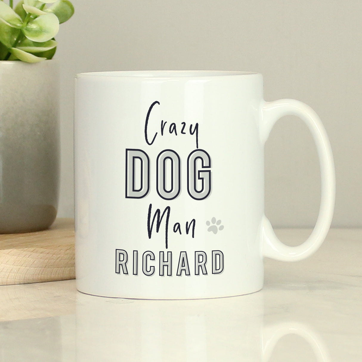 Personalised Crazy Dog Man Mug: 3 - Mugs By Gift Moments