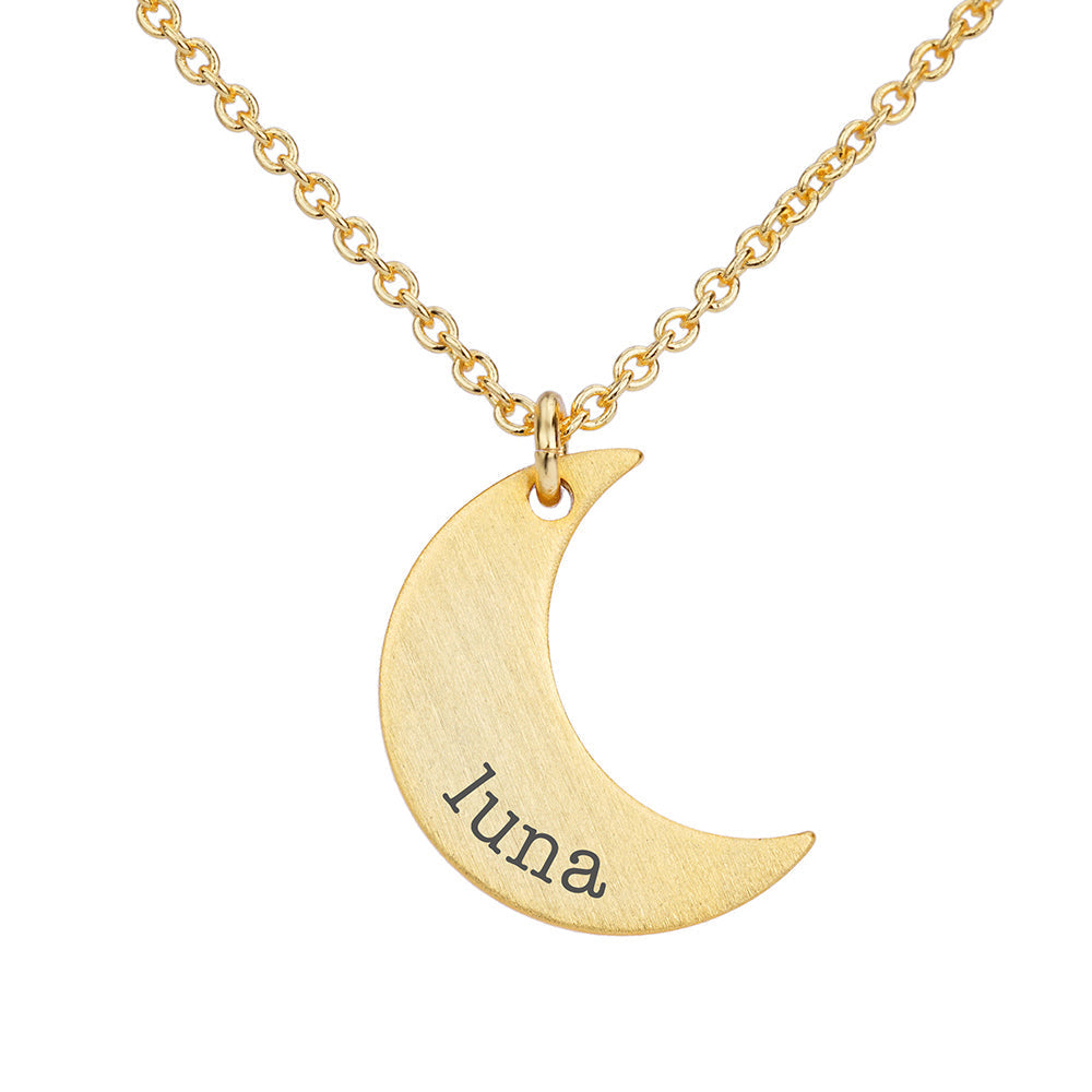 Personalised Crescent Moon Necklaces: 10 - Necklaces By Gift Moments