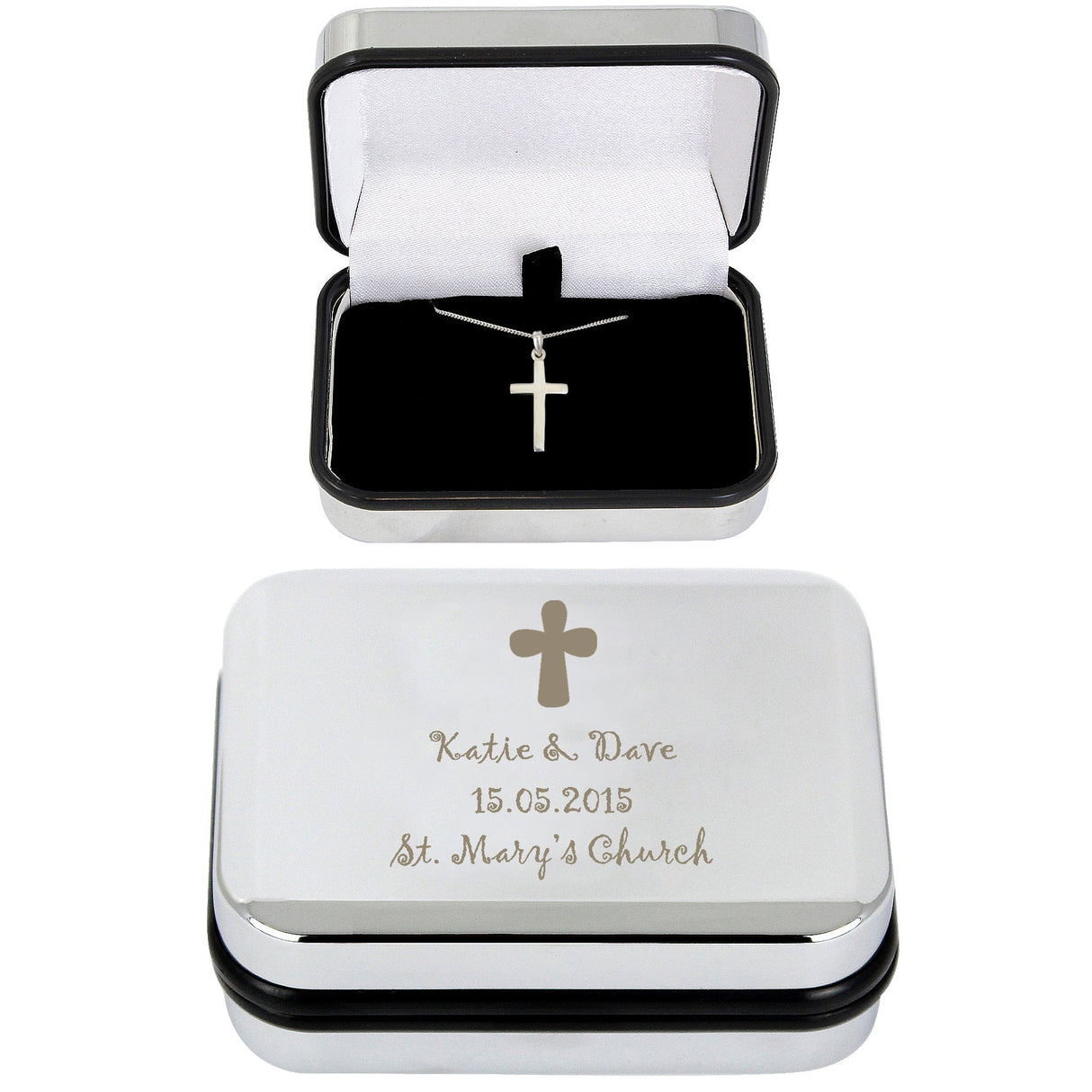 Personalised Cross Necklace and Box - Shop Necklaces At Gift Moments - 5