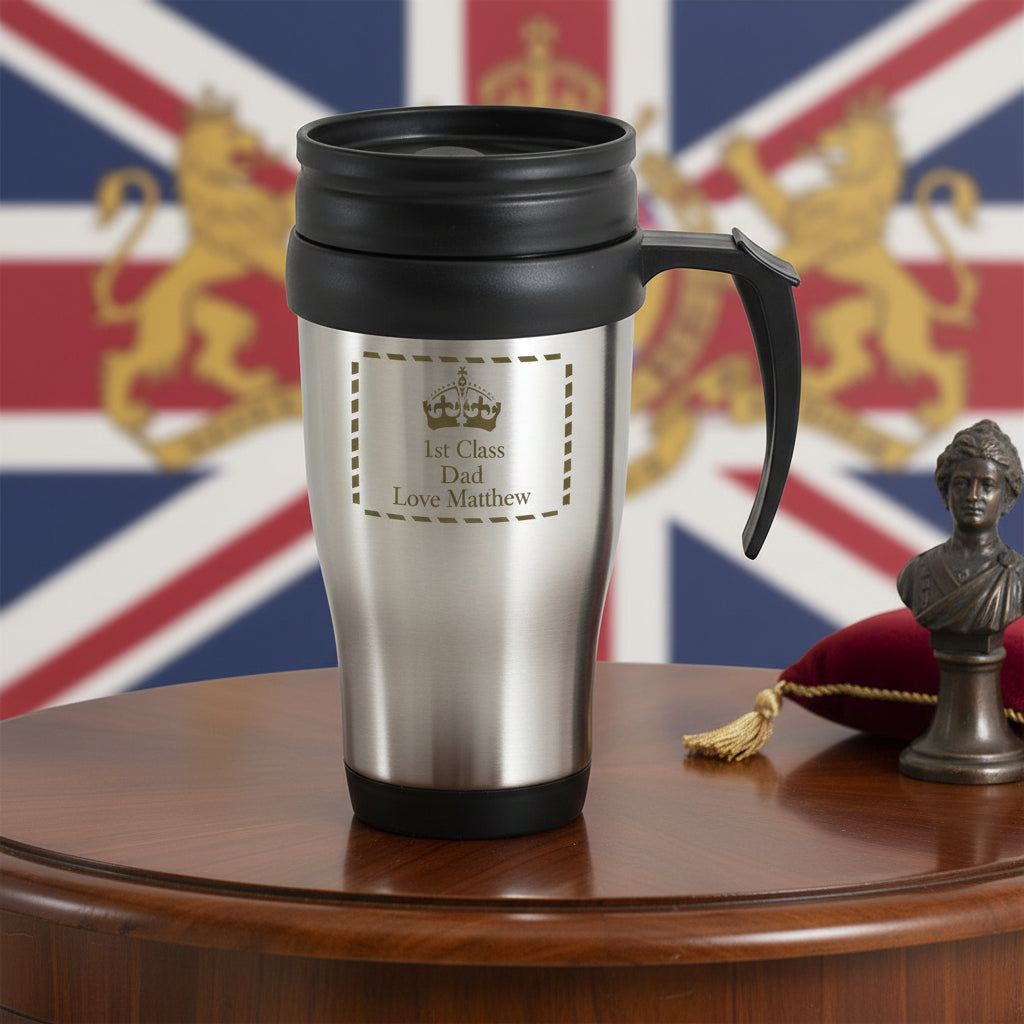 Personalised Crown Travel Mug - Shop Travel Mugs At Gift Moments - 1