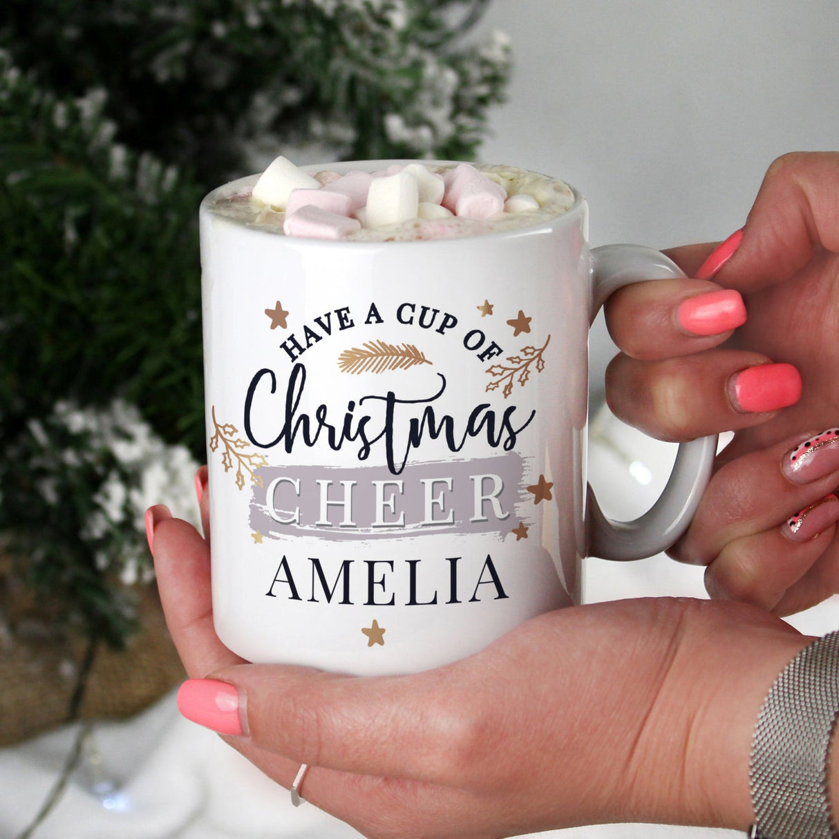 Personalised Cup of Christmas Cheer Mug: 1 - Mugs By Gift Moments