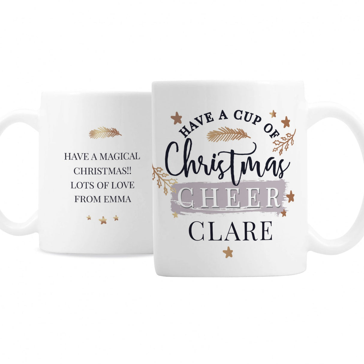 Personalised Cup of Christmas Cheer Mug: 4 - Mugs By Gift Moments