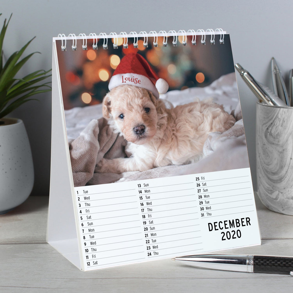 Personalised Cute Animals Desk Calendar: 4 - Calendars & Planners By Gift Moments