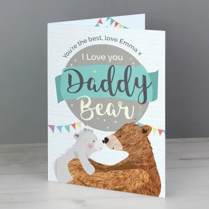 Personalised Daddy Bear Card: 6 - Greeting Cards By Gift Moments