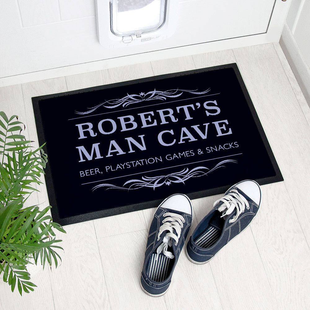 Personalised Dad’s Man Cave Indoor Doormat - Shop Doormats At Gift Moments - 1