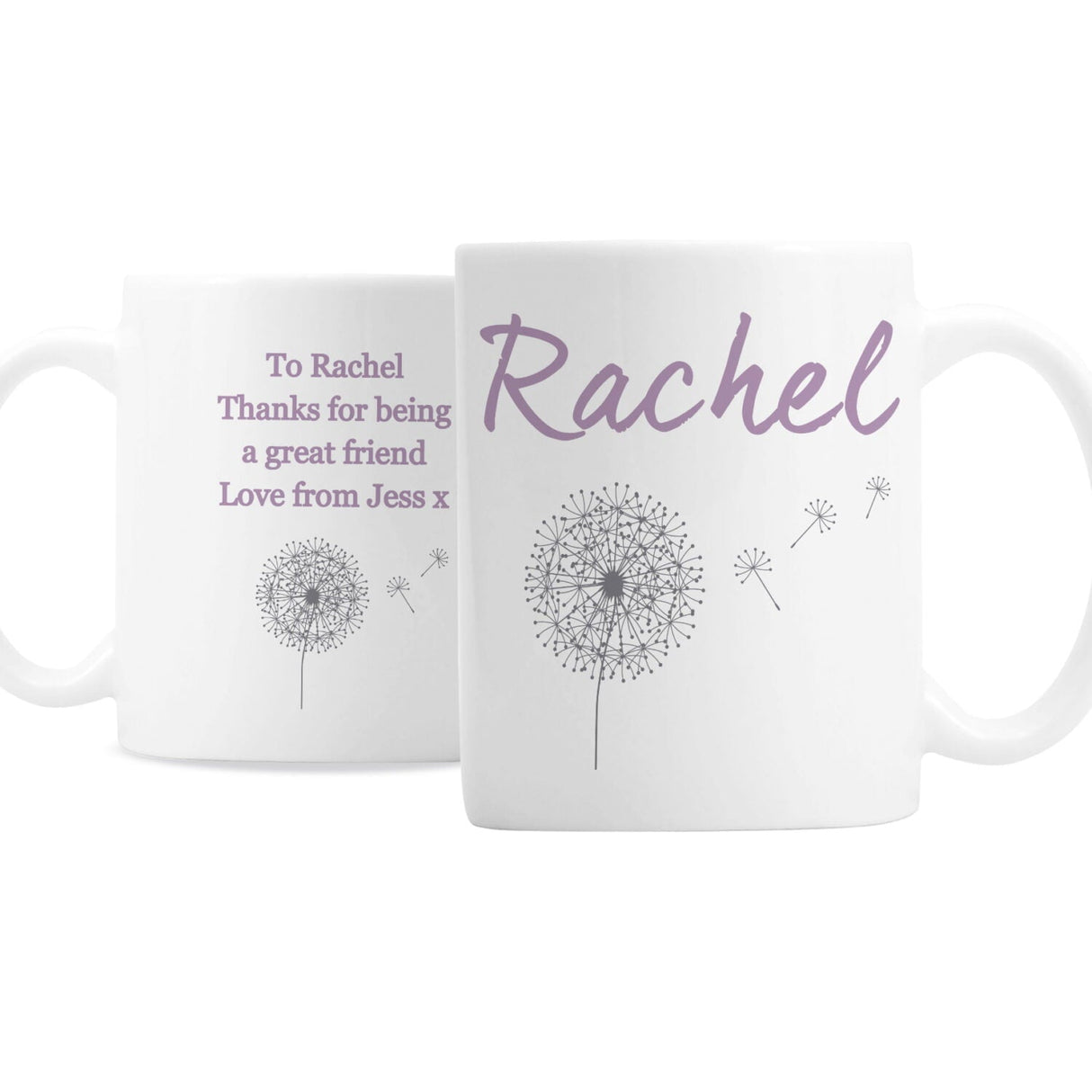 Personalised Dandelion Mug: 4 - Mugs By Gift Moments