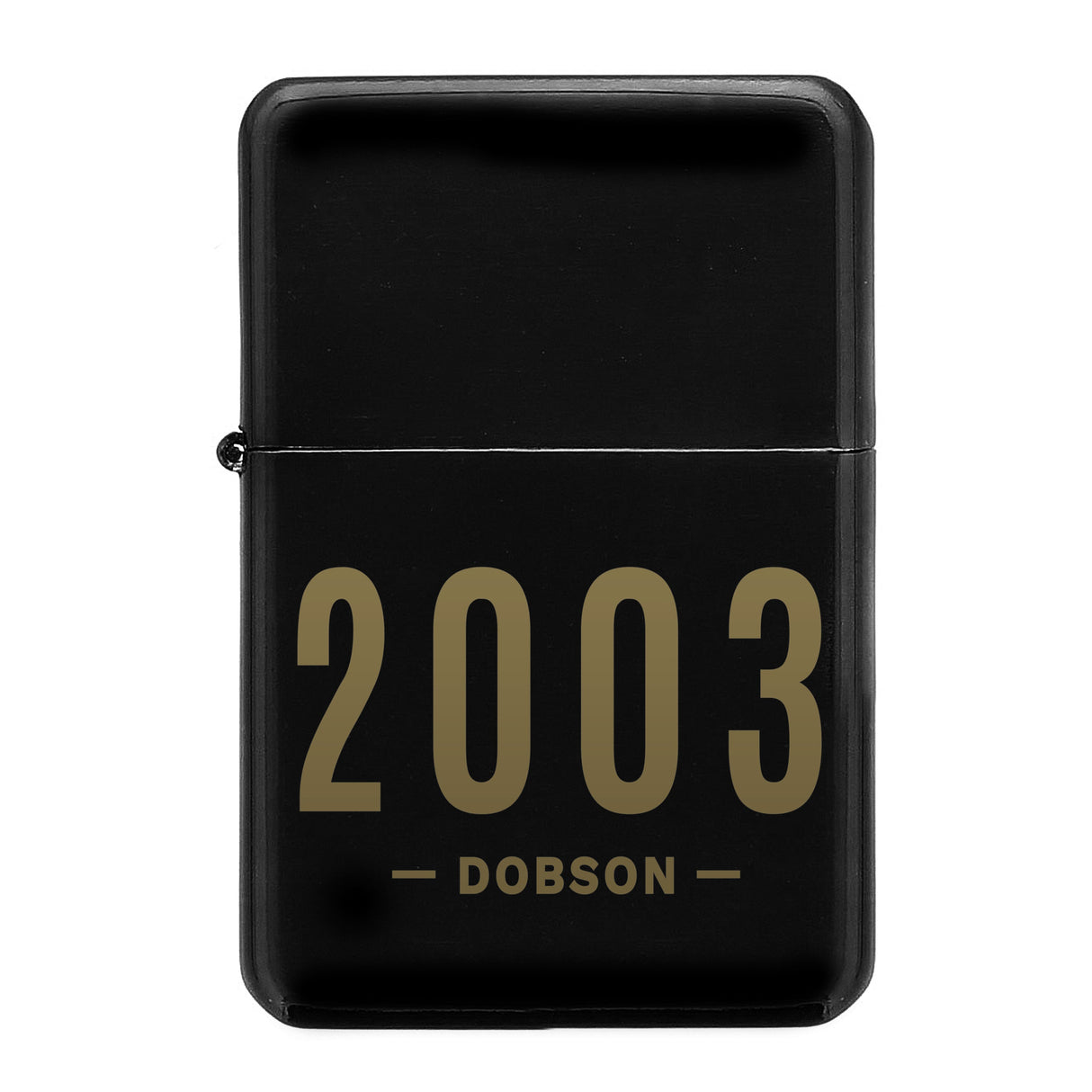 Personalised Date & Name Black Lighter: 5 - Smoking Accessories By Gift Moments