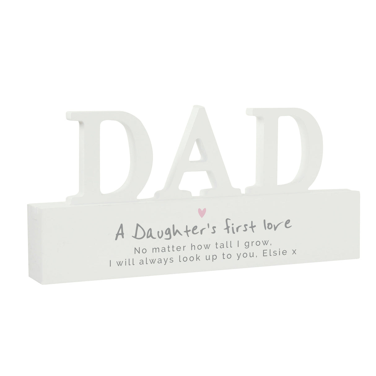 Personalised A Daughters First Love Wooden Dad Ornament - Shop Ornaments At Gift Moments - 5