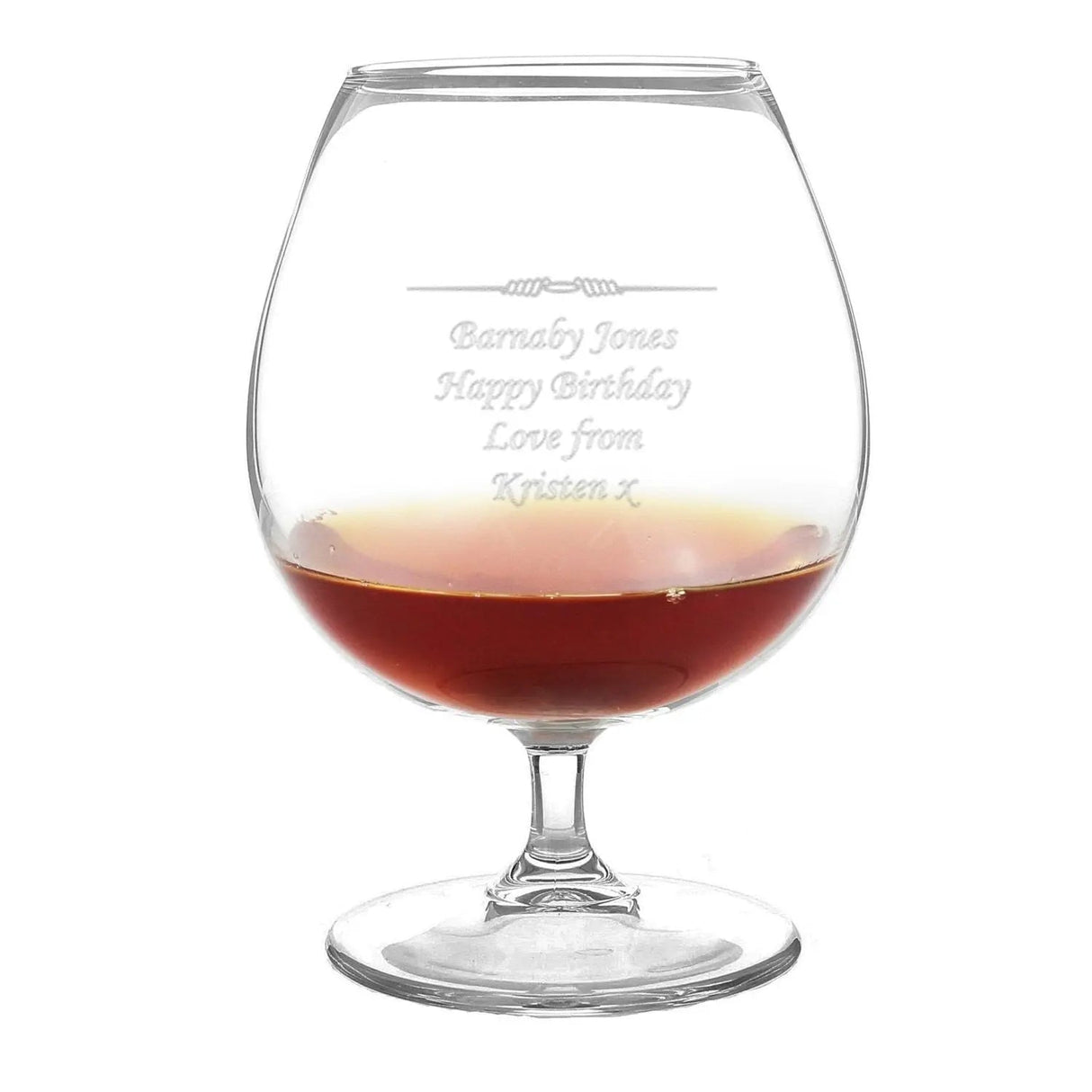 Personalised Decorative Brandy Glass: 5 - Brandy Glasses By Gift Moments