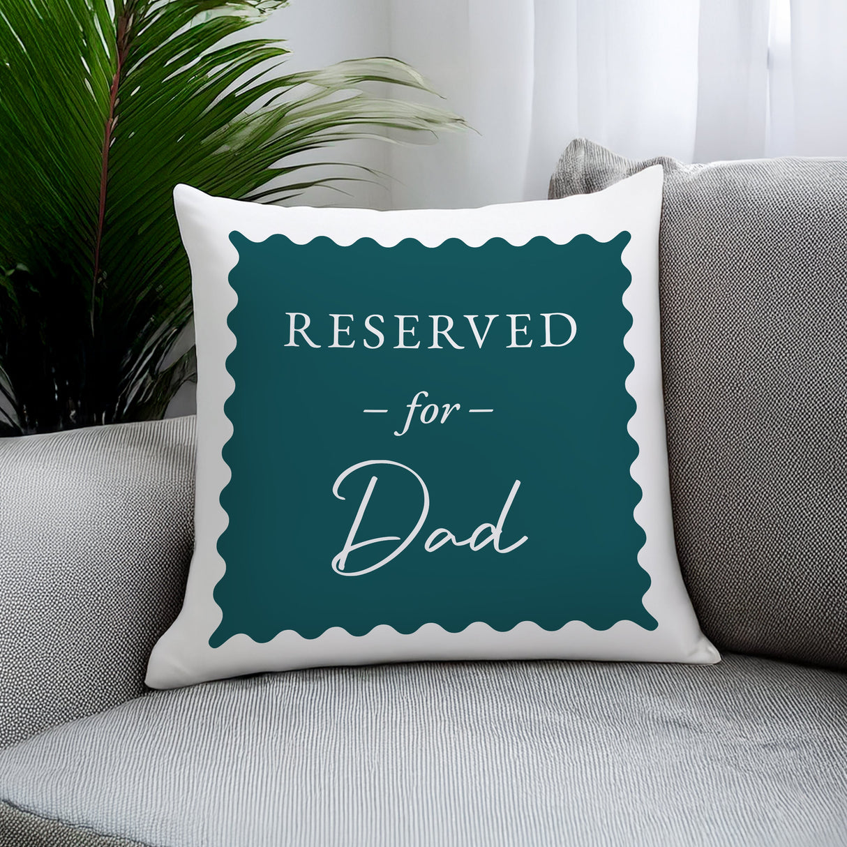 Personalised Deep Teal Reserved For Cushion: 3 - Cushions By Gift Moments