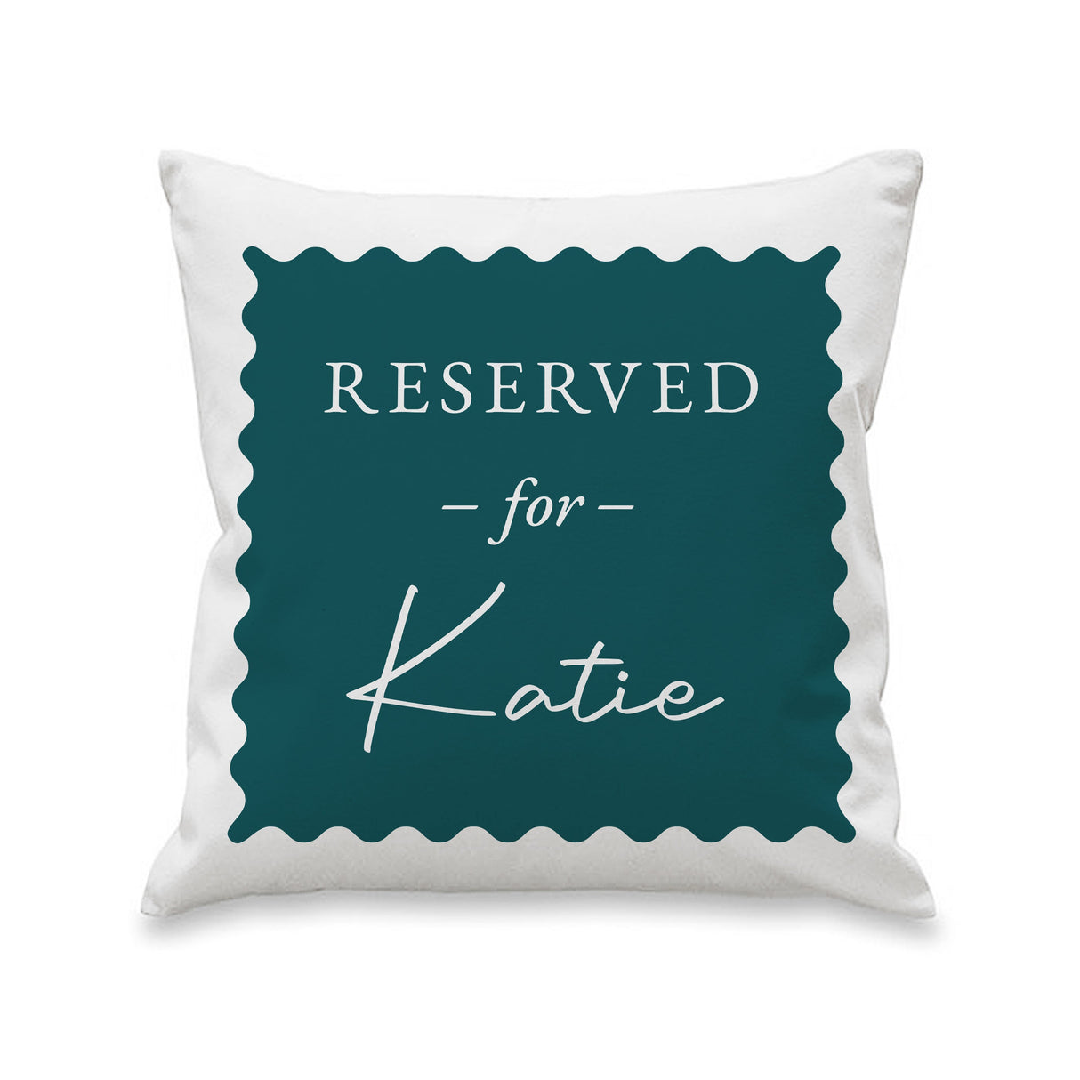 Personalised Deep Teal Reserved For Cushion: 4 - Cushions By Gift Moments