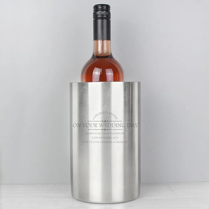 Personalised Diamond Wine Cooler: 1 - Barware By Gift Moments