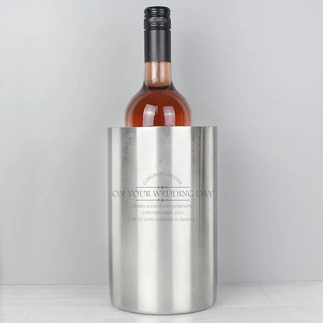 Personalised Diamond Wine Cooler: 1 - Barware By Gift Moments