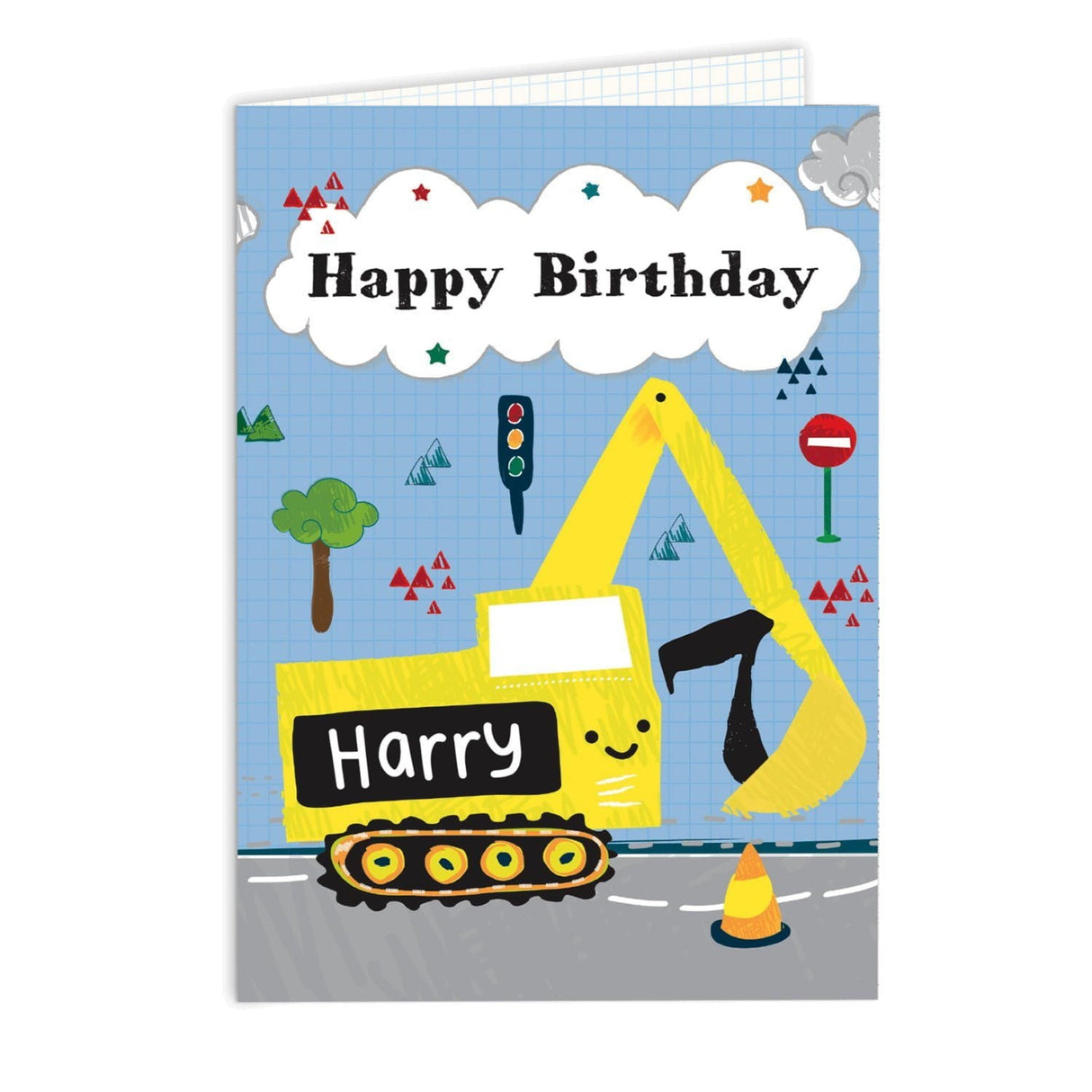 Personalised Digger Birthday Card - Shop Greeting Cards At Gift Moments - 3