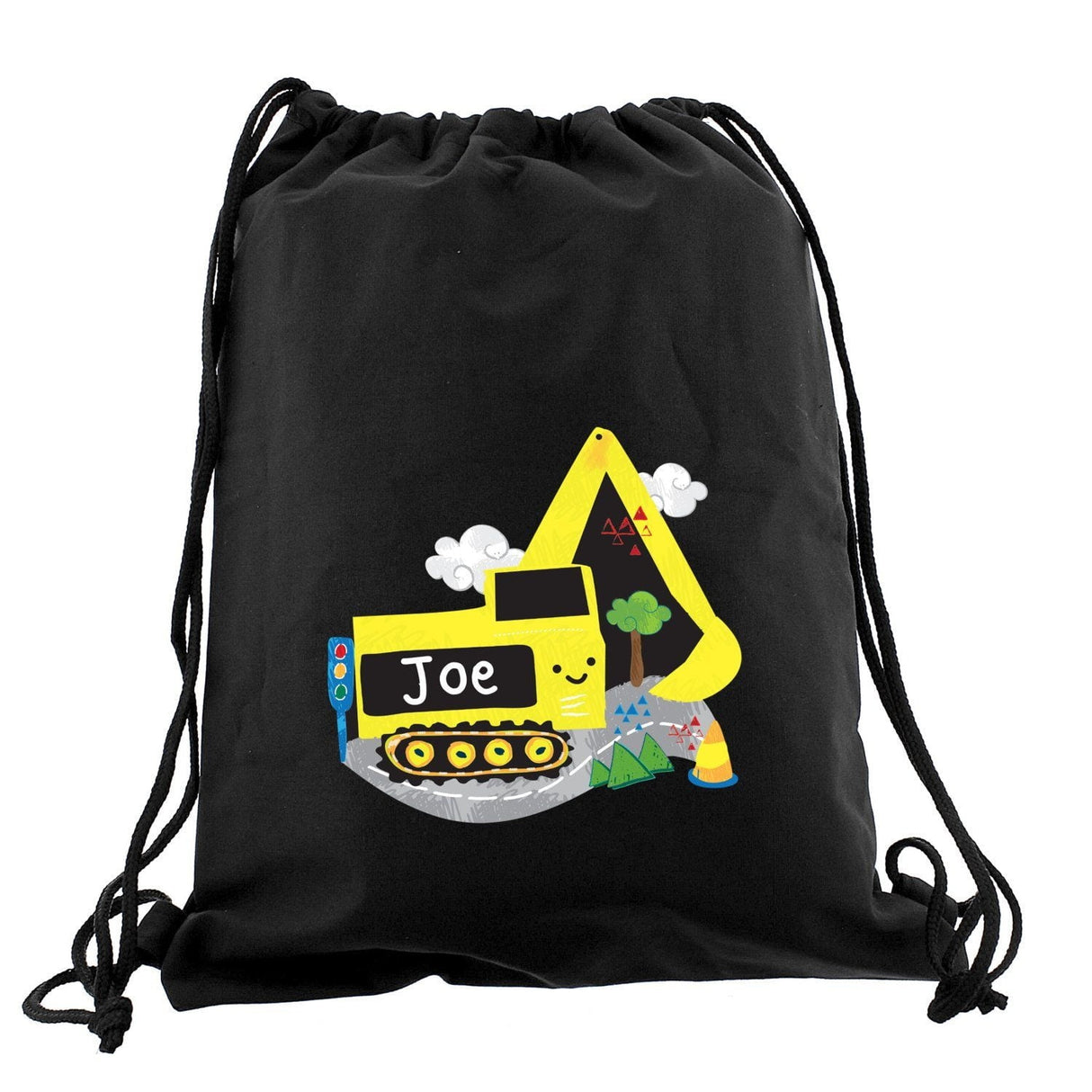 Personalised Digger Black Kit Bag - Shop Kids Bags At Gift Moments - 3