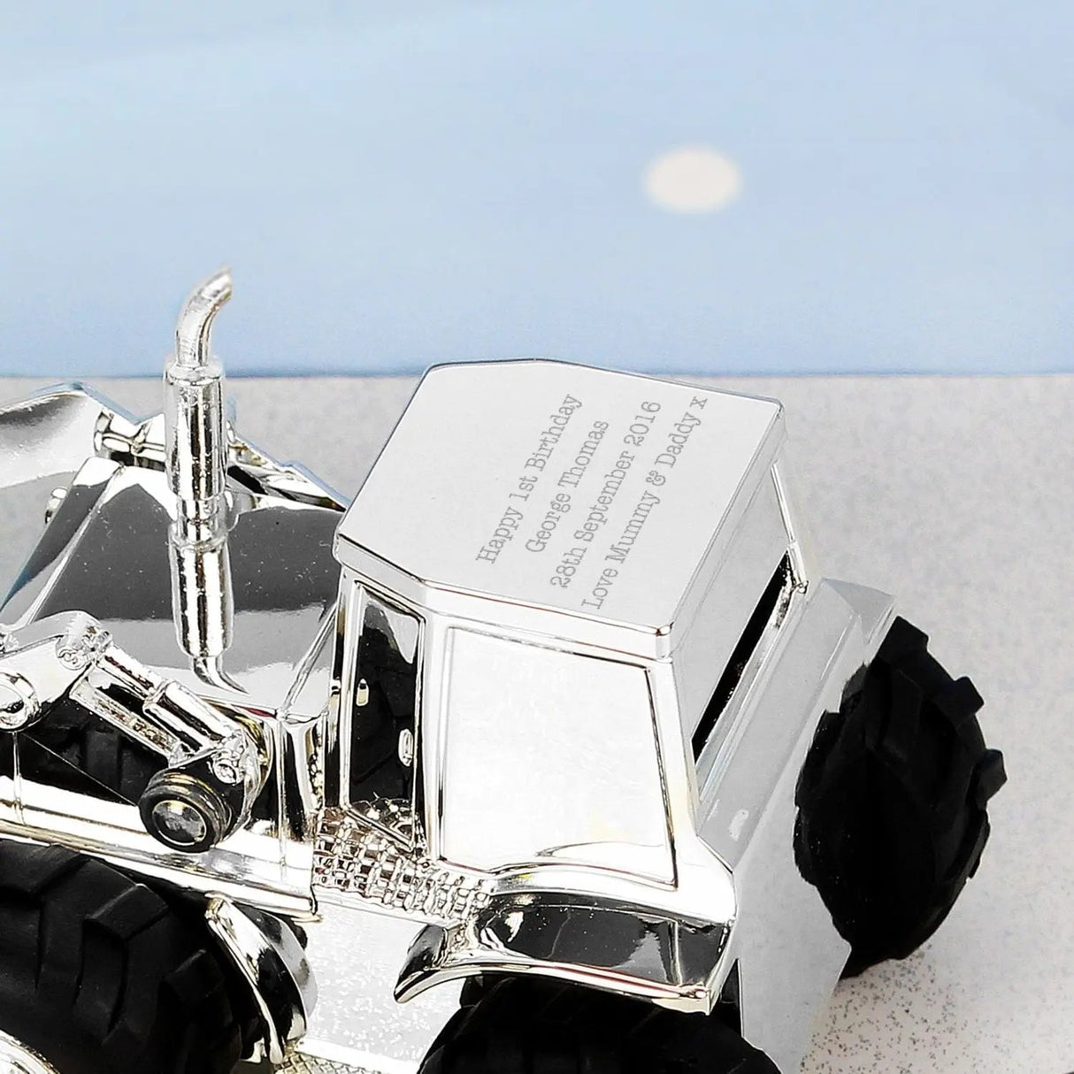 Personalised Digger Money Box - Shop Money Boxes At Gift Moments - 2