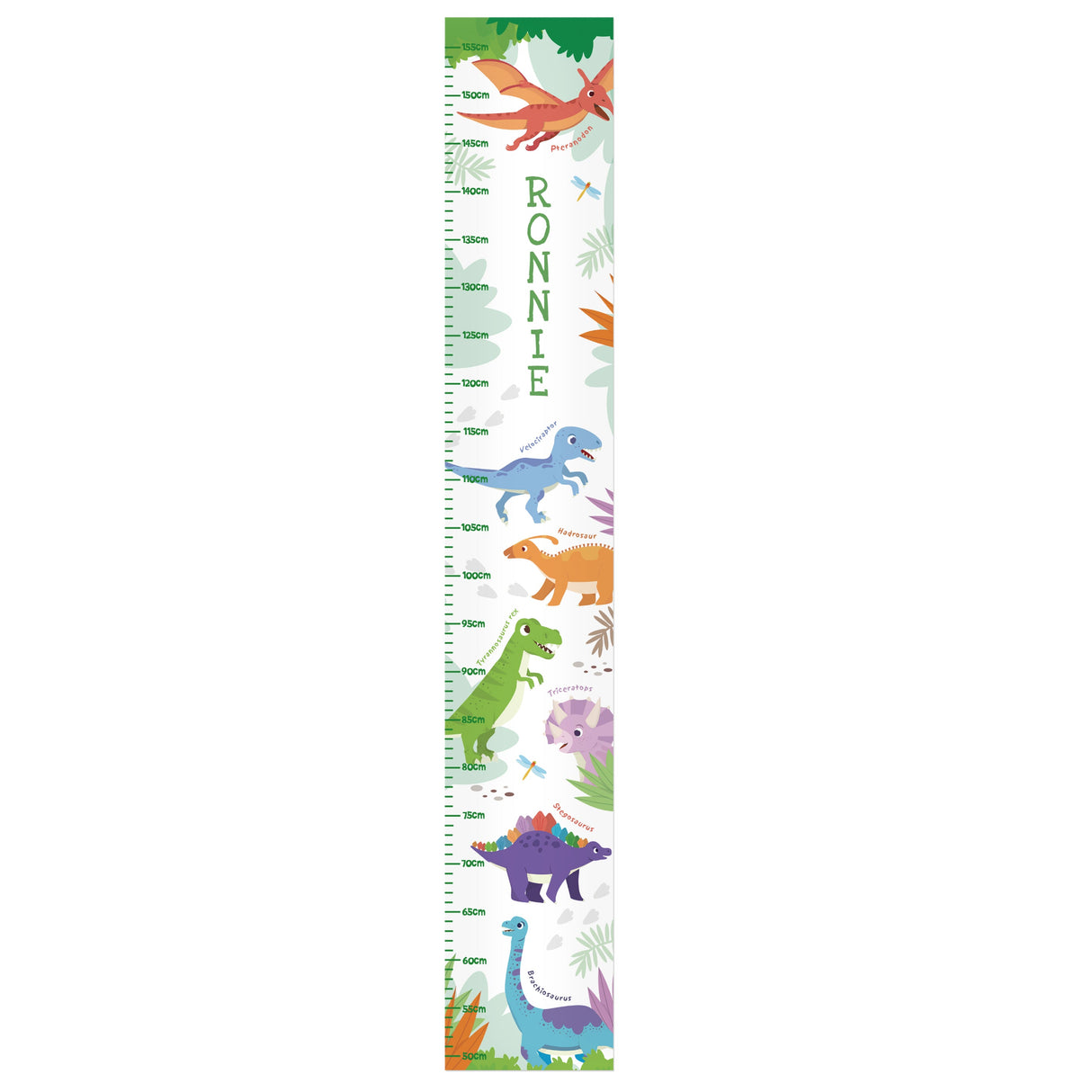 Personalised Dinosaur Height Chart: 4 - Height Charts By Gift Moments