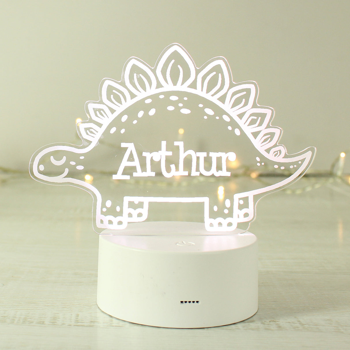 Personalised Dinosaur LED Colour Changing Night Light - Shop LED Lighting At Gift Moments - 4