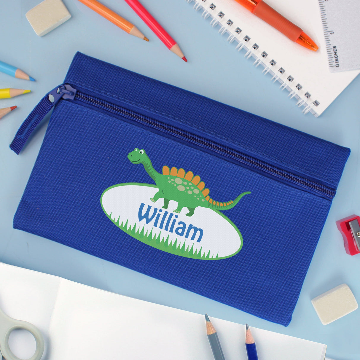 Personalised Dinosaur Pencil case: 1 - Pencil Cases & Sets By Gift Moments