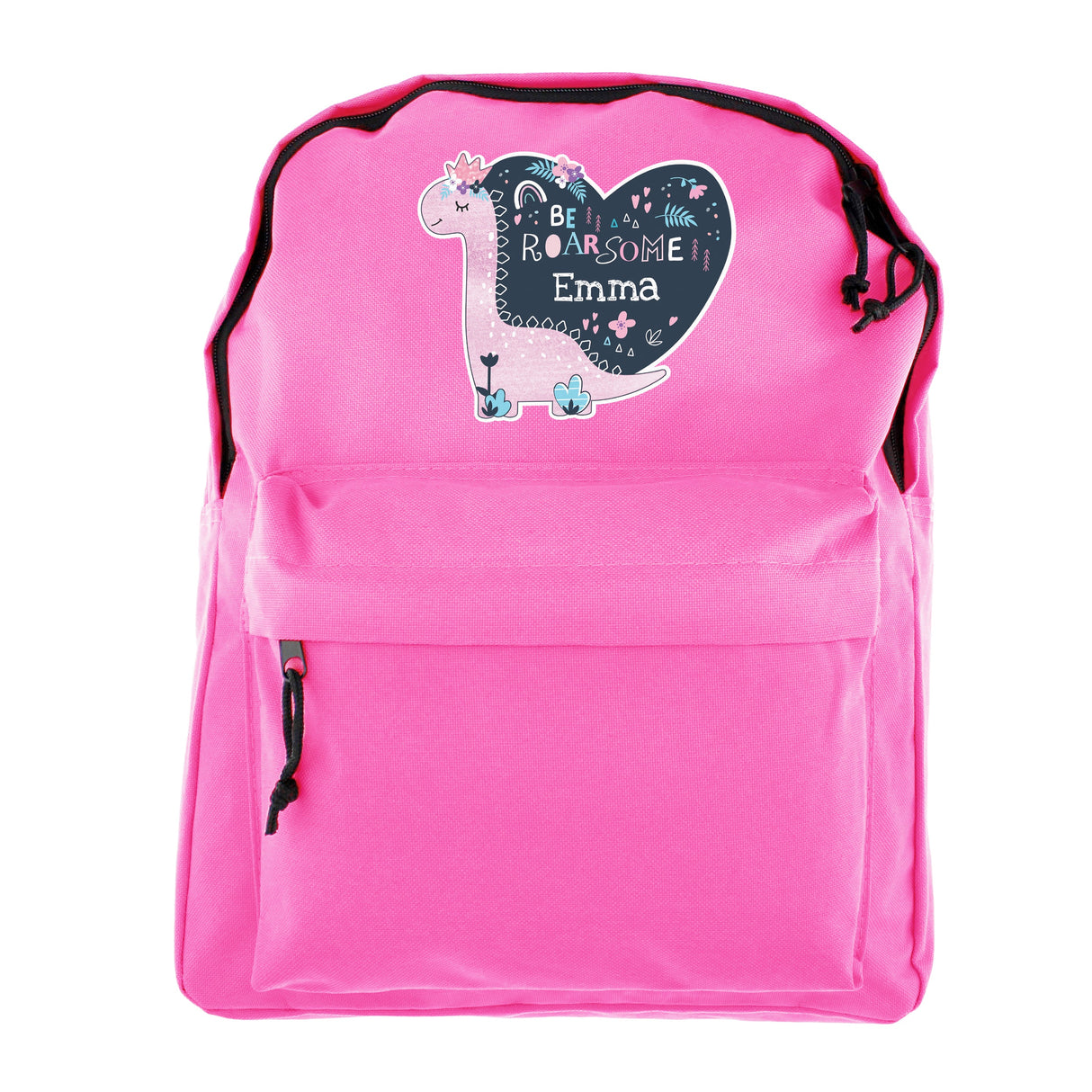 Personalised Dinosaur Pink Backpack - Shop Kids Bags At Gift Moments - 5
