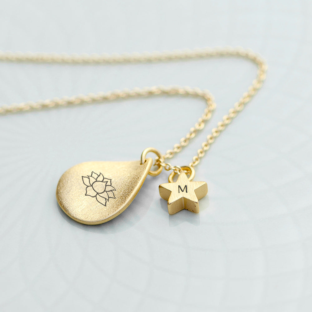 Personalised Diwali Petal Lotus Necklaces - Shop Necklaces At Gift Moments - 4