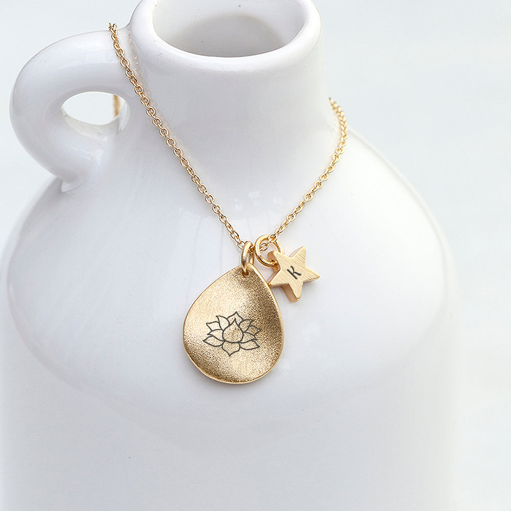 Personalised Diwali Petal Lotus Necklaces - Shop Necklaces At Gift Moments - 2