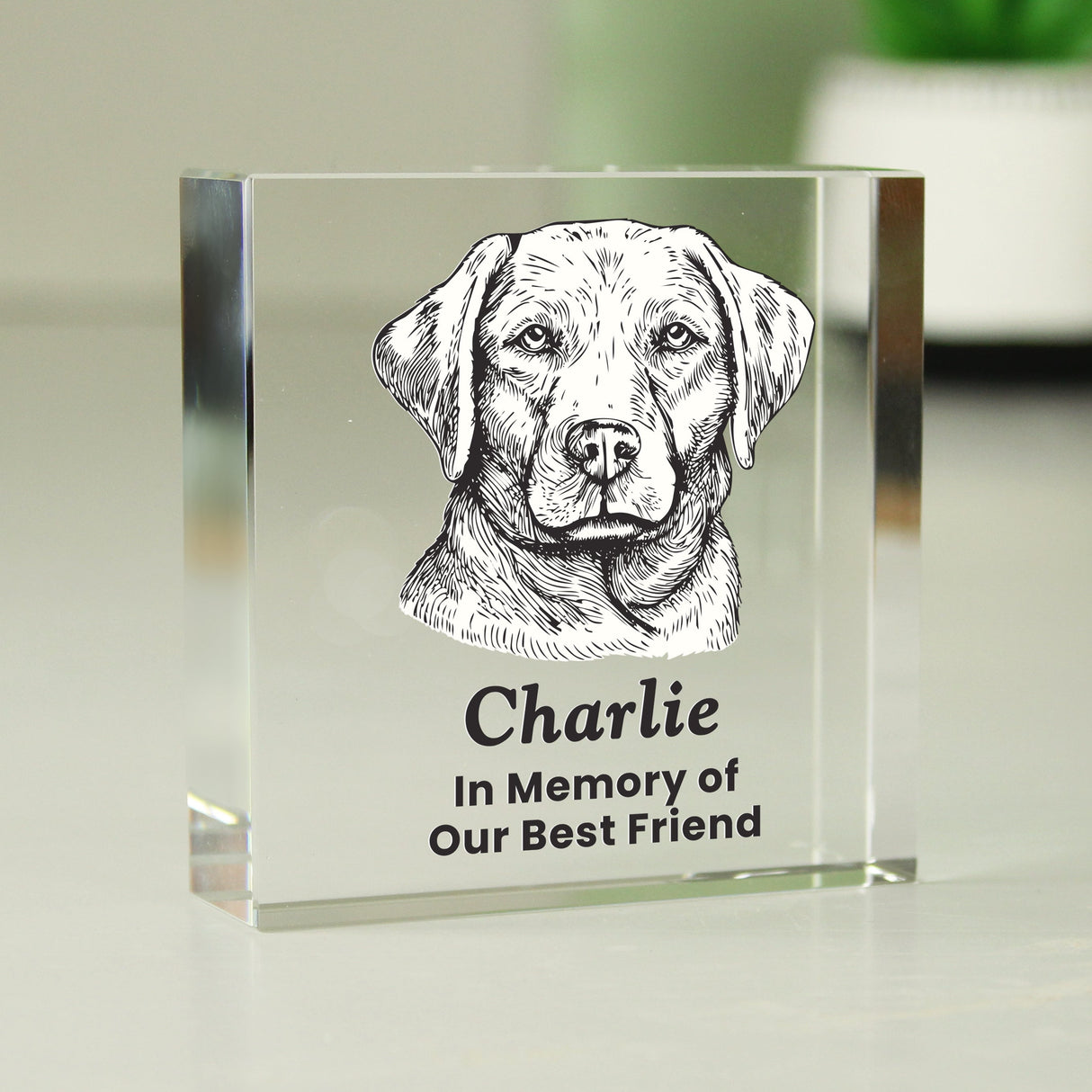 Personalised Dog Breed Crystal Ornament: 1 - Crystal Tokens By Gift Moments