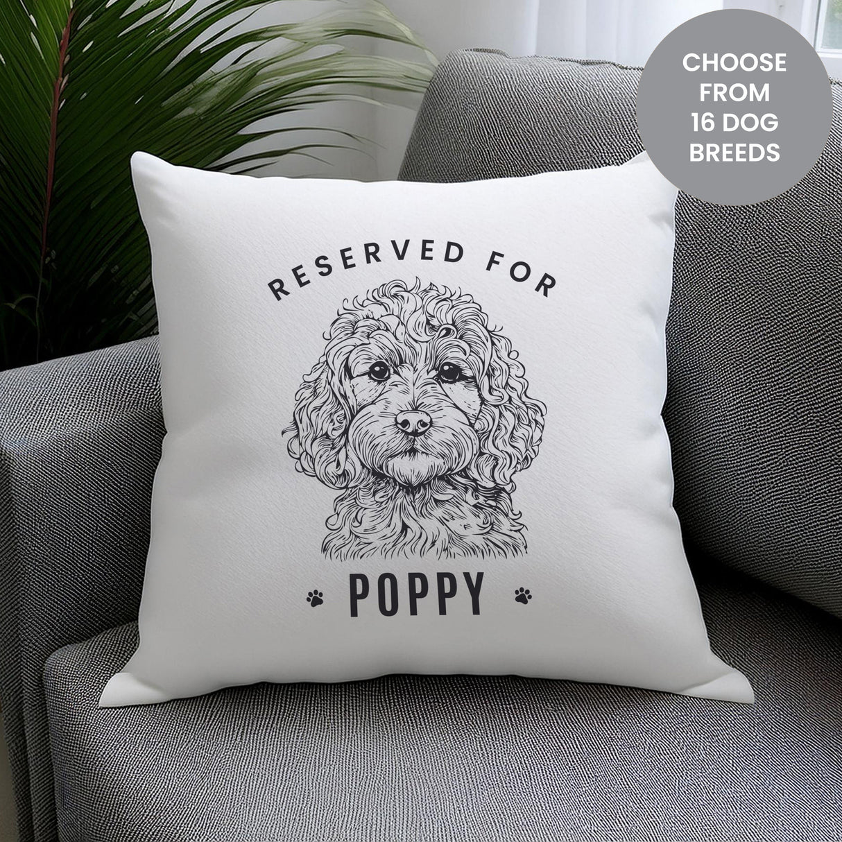 Personalised Dog Breed Cushion: 2 - Cushions By Gift Moments