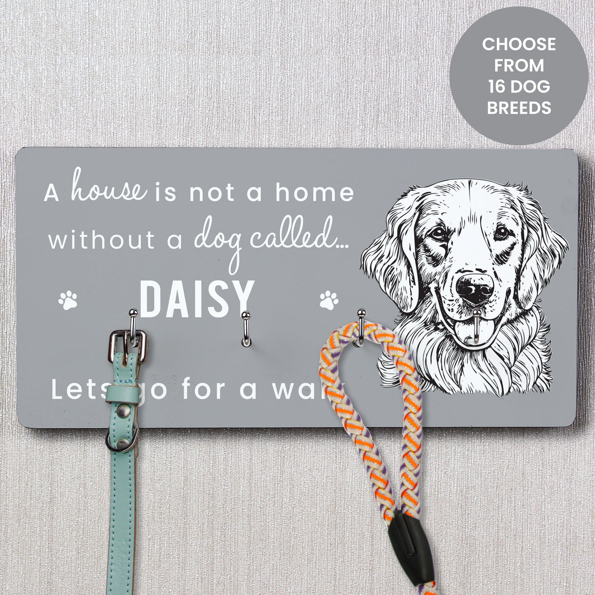 Personalised Dog Breed Lead Hooks - Shop Pet Products At Gift Moments - 2