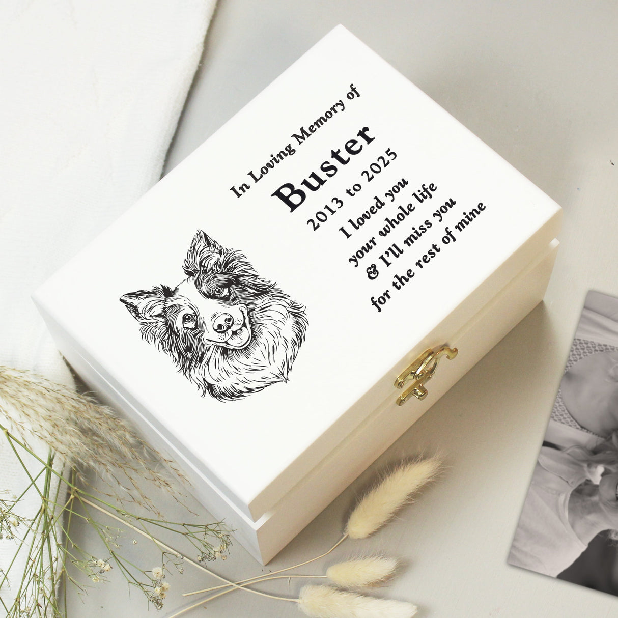 Personalised Dog Breed Memorial Keepsake Box: 1 - Keepsake Boxes By Gift Moments