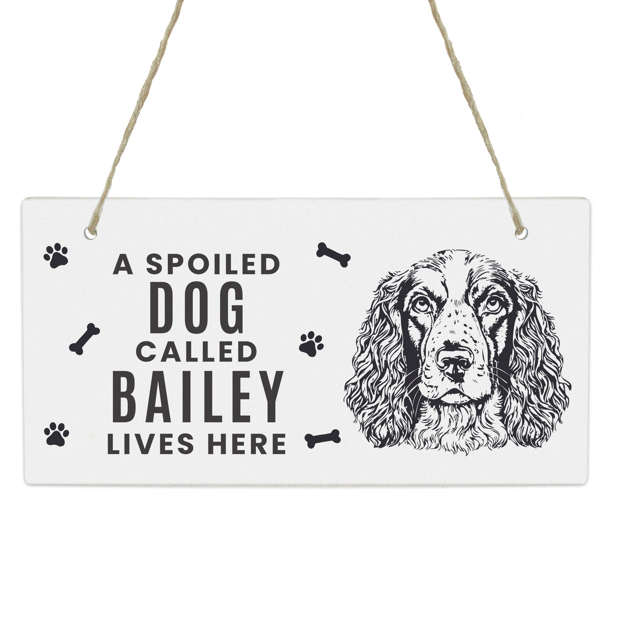 Personalised Dog Breed Wooden Sign: 5 - Signs & Plaques By Gift Moments