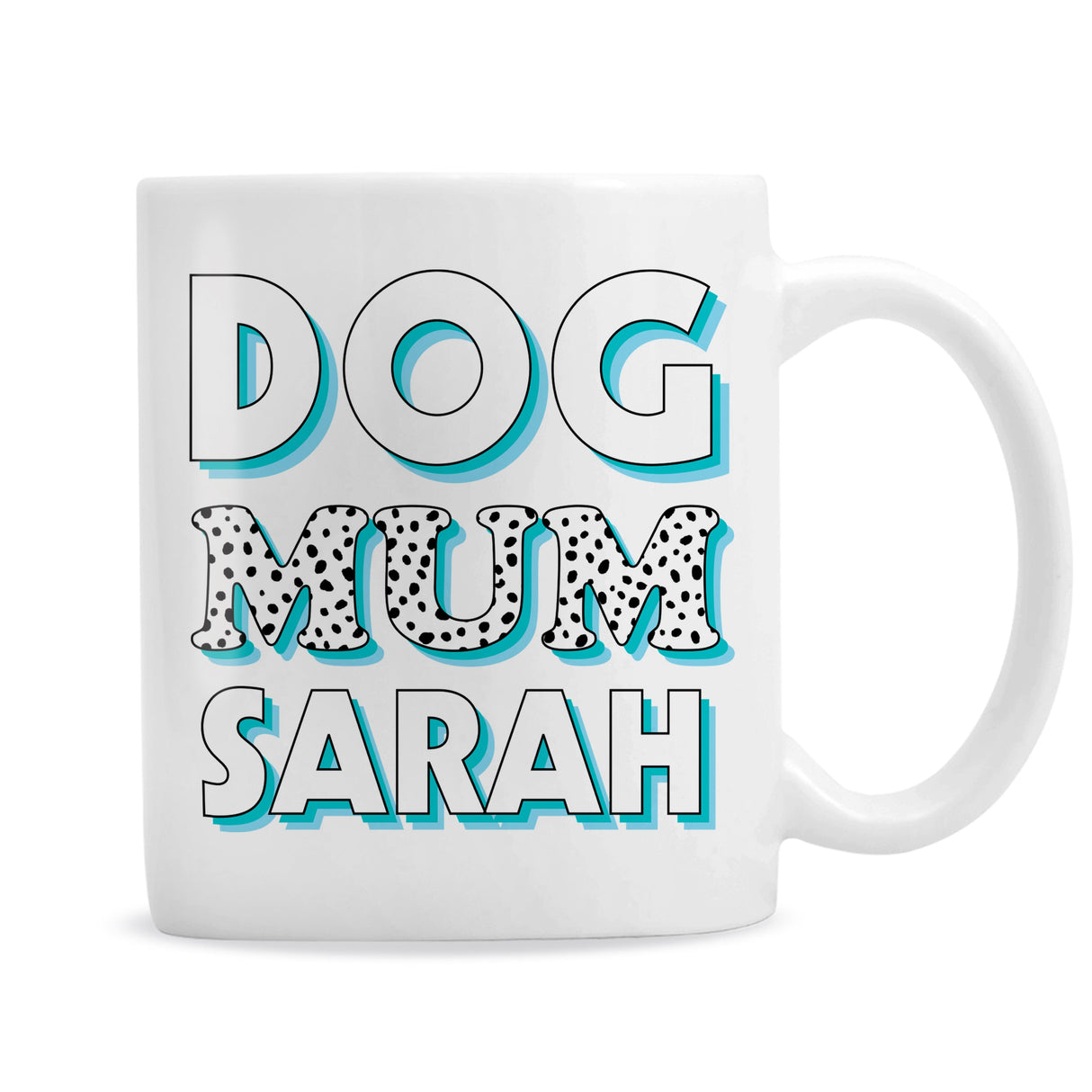 Personalised Dog Mum Blue Spots Mug: 5 - Mugs By Gift Moments