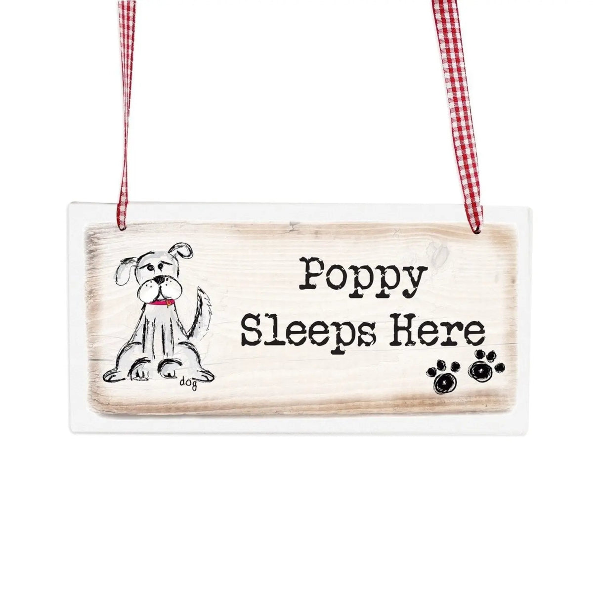 Personalised Dog Wooden Sign: 2 - Signs & Plaques By Gift Moments