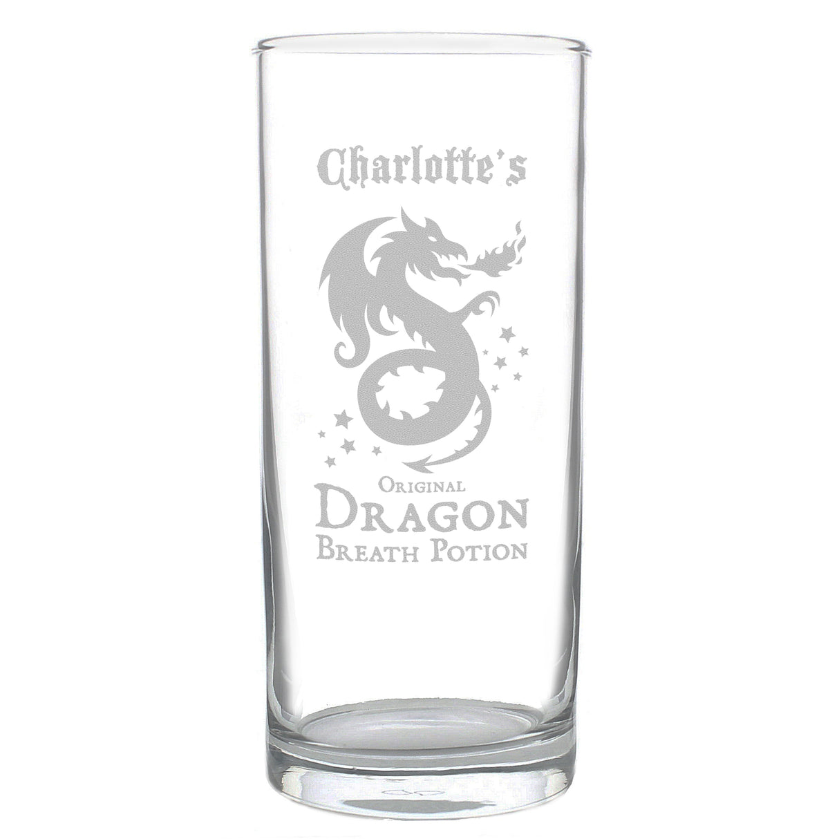 Personalised Dragon Breath Potion Hi Ball Glass: 2 - Highball Glasses By Gift Moments