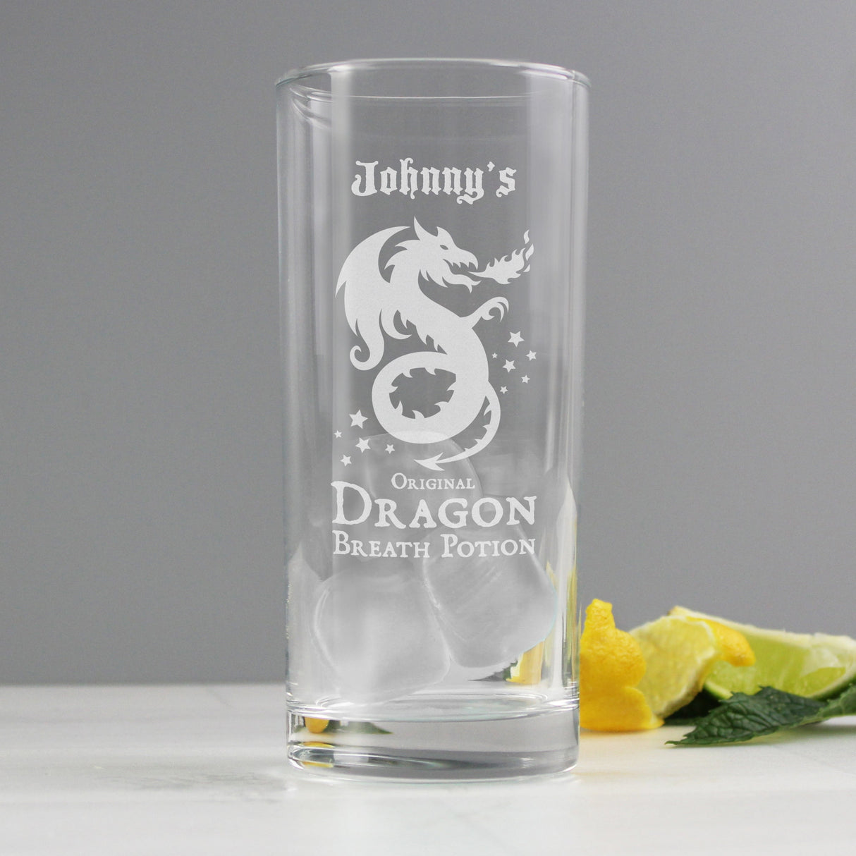 Personalised Dragon Breath Potion Hi Ball Glass: 3 - Highball Glasses By Gift Moments