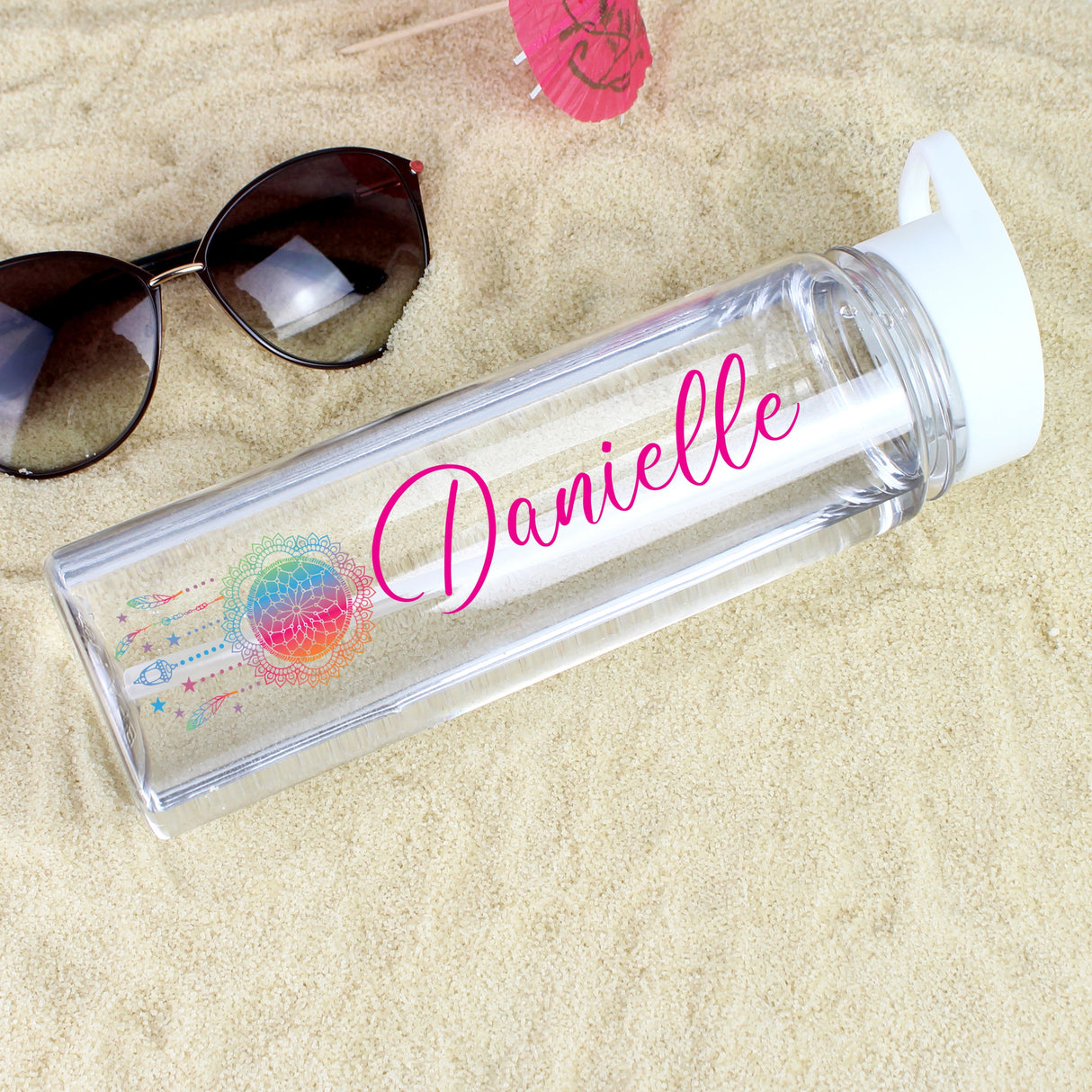 Personalised Dream Catcher Name Only Water Bottle: 1 - Water Bottles By Gift Moments