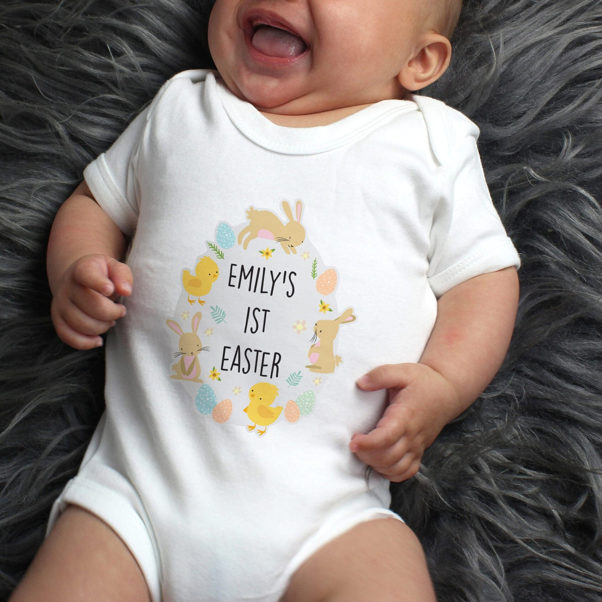 Personalised Easter Baby Vest: 2 - Baby Clothing By Gift Moments