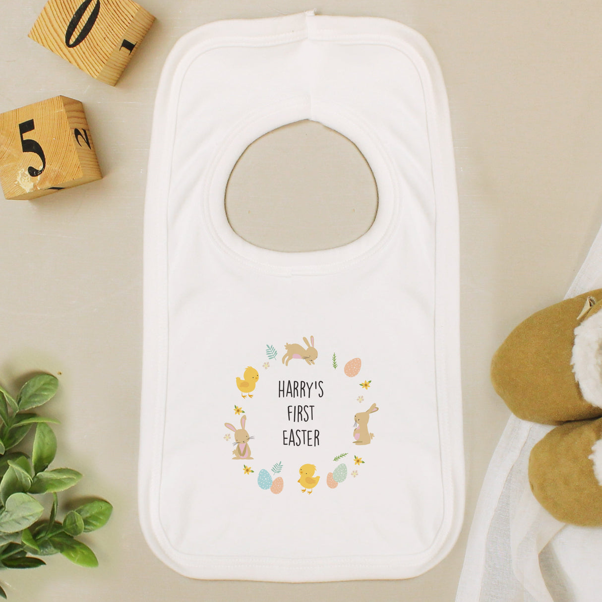 Personalised Easter Babys Bib: 4 - Baby Clothing By Gift Moments