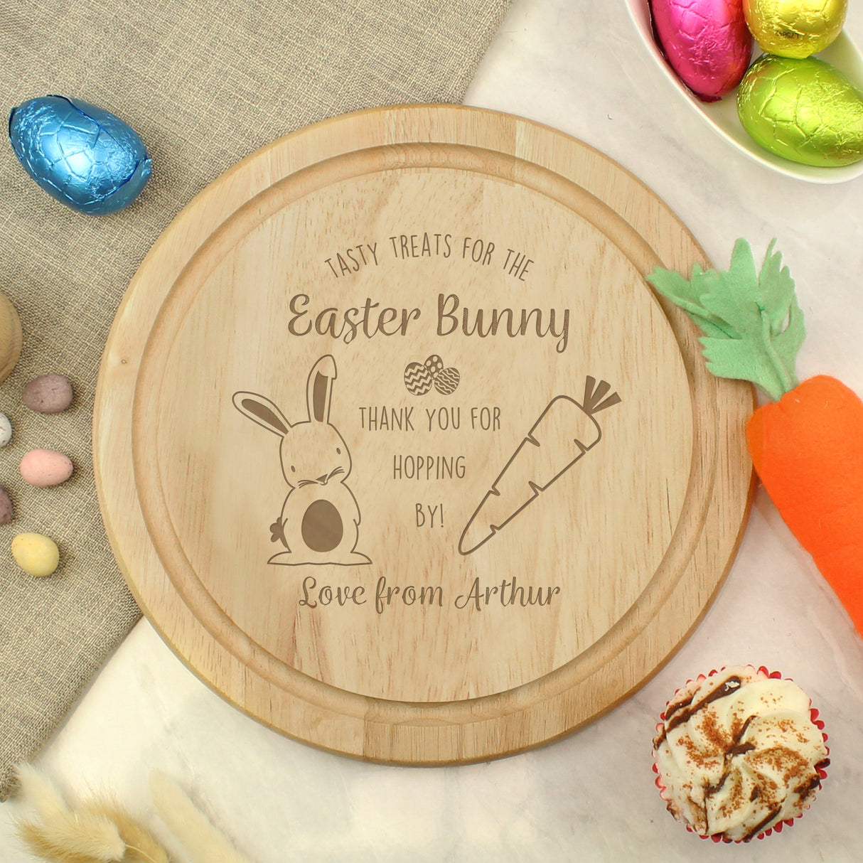 Personalised Easter Bunny Treat Board: 1 - Chopping Boards By Gift Moments